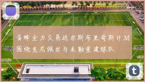 黄蜂全力交易迈尔斯布里奇斯计划围绕克尼佩尔与米勒重建球队